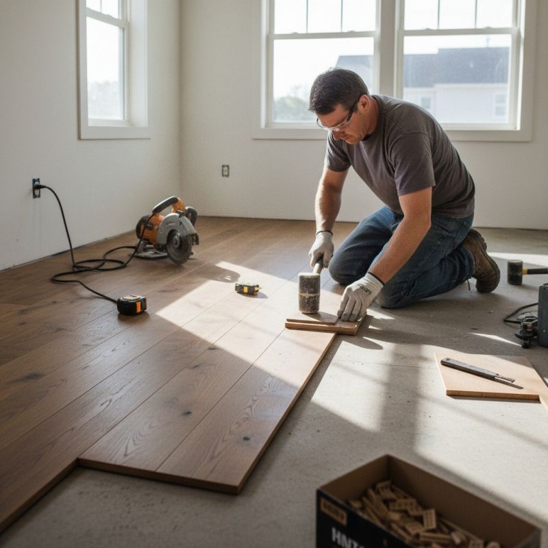 Wide Plank Floor Installation