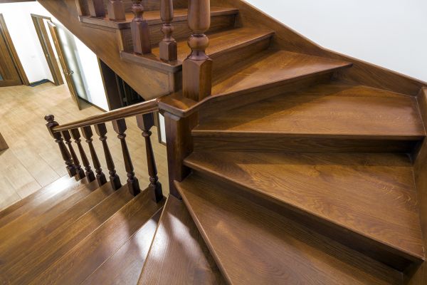 Interior Staircase Staining