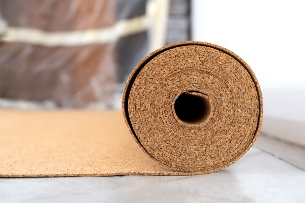 Cork Floor Laying